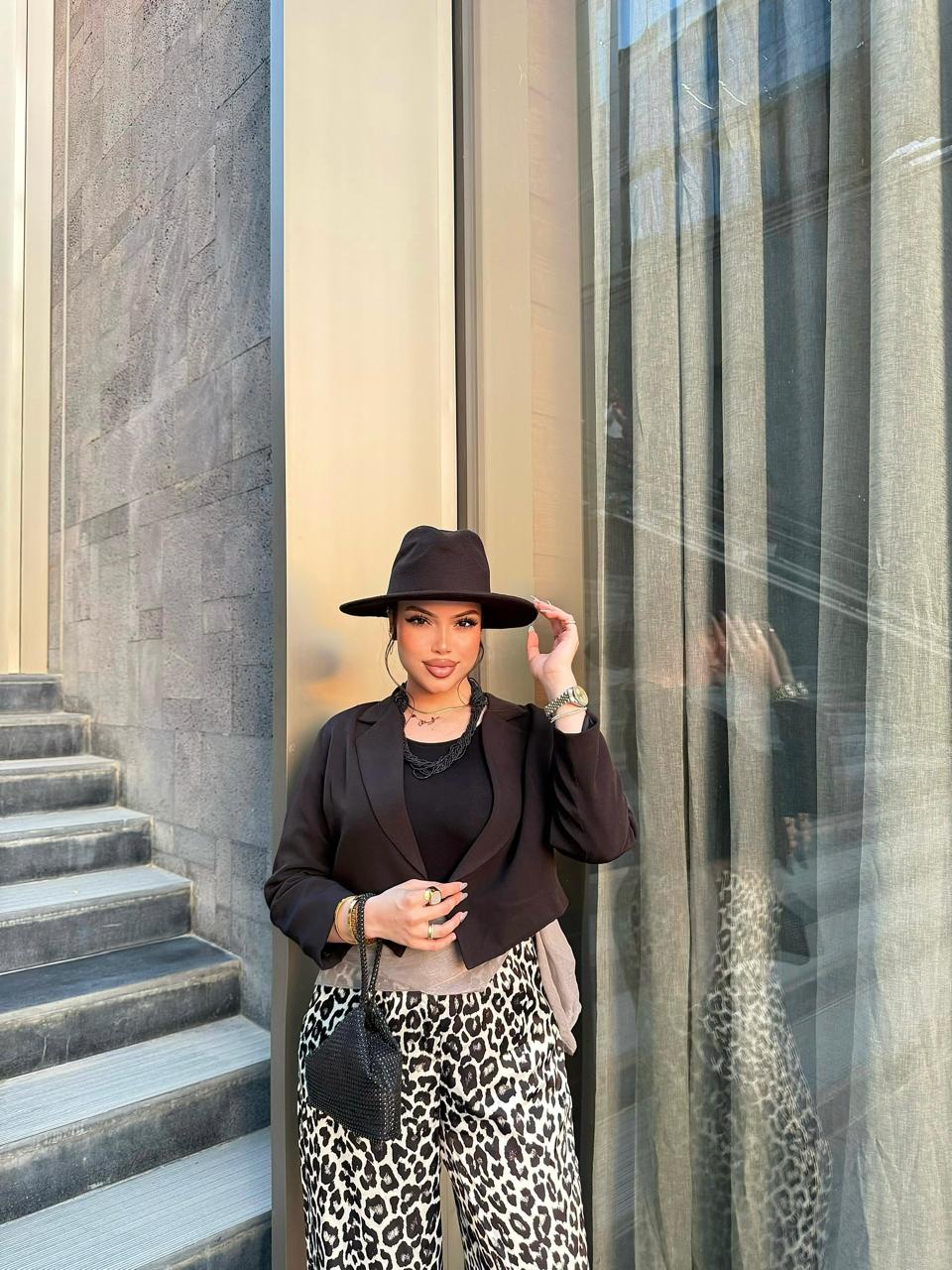 Leopard Slik Pants