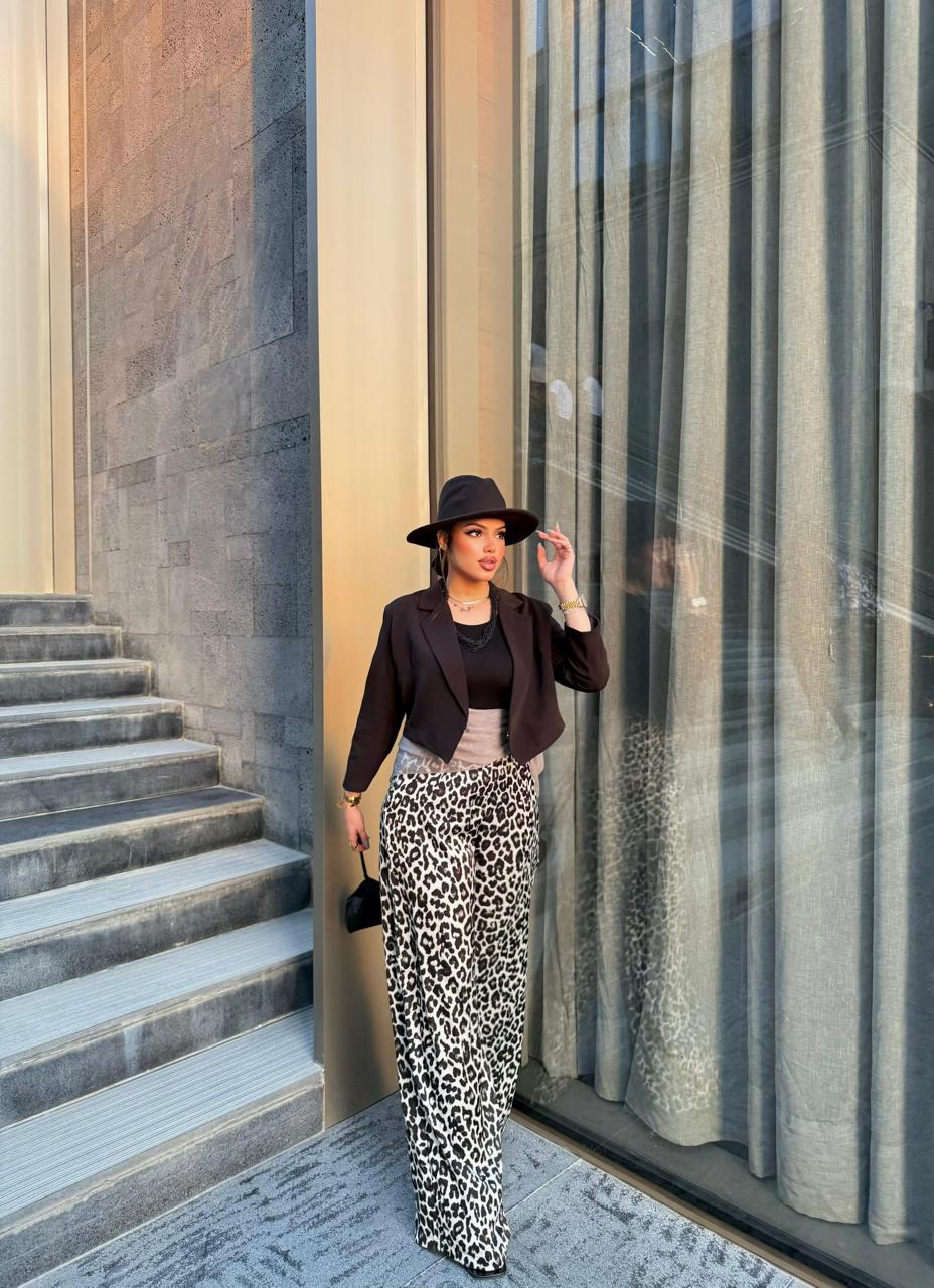 Leopard Slik Pants