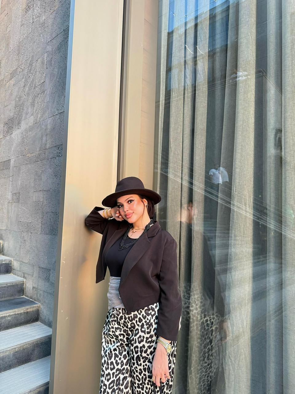 Leopard Slik Pants