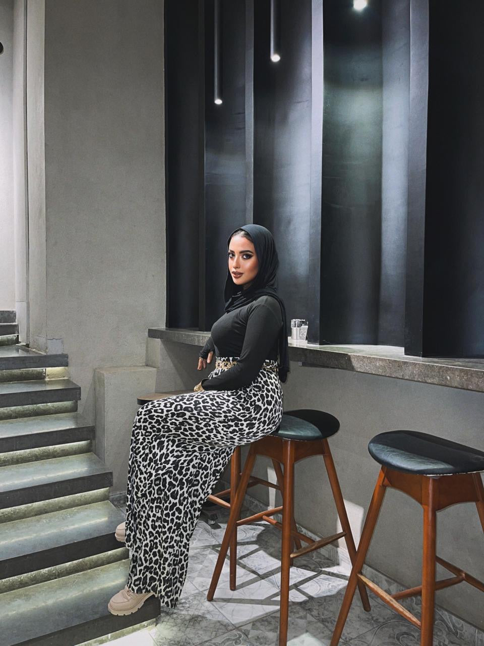 Leopard Slik Pants