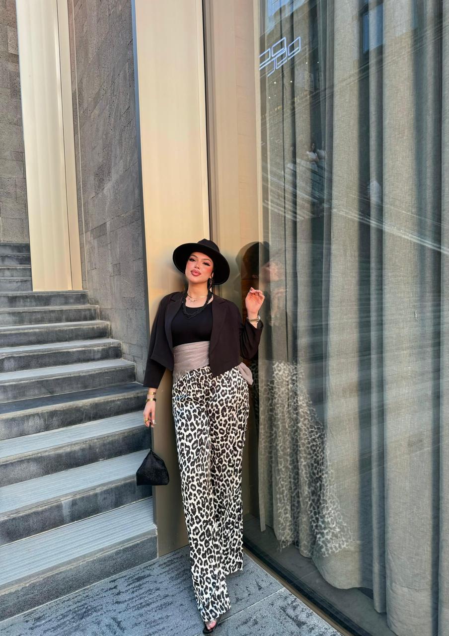 Leopard Slik Pants