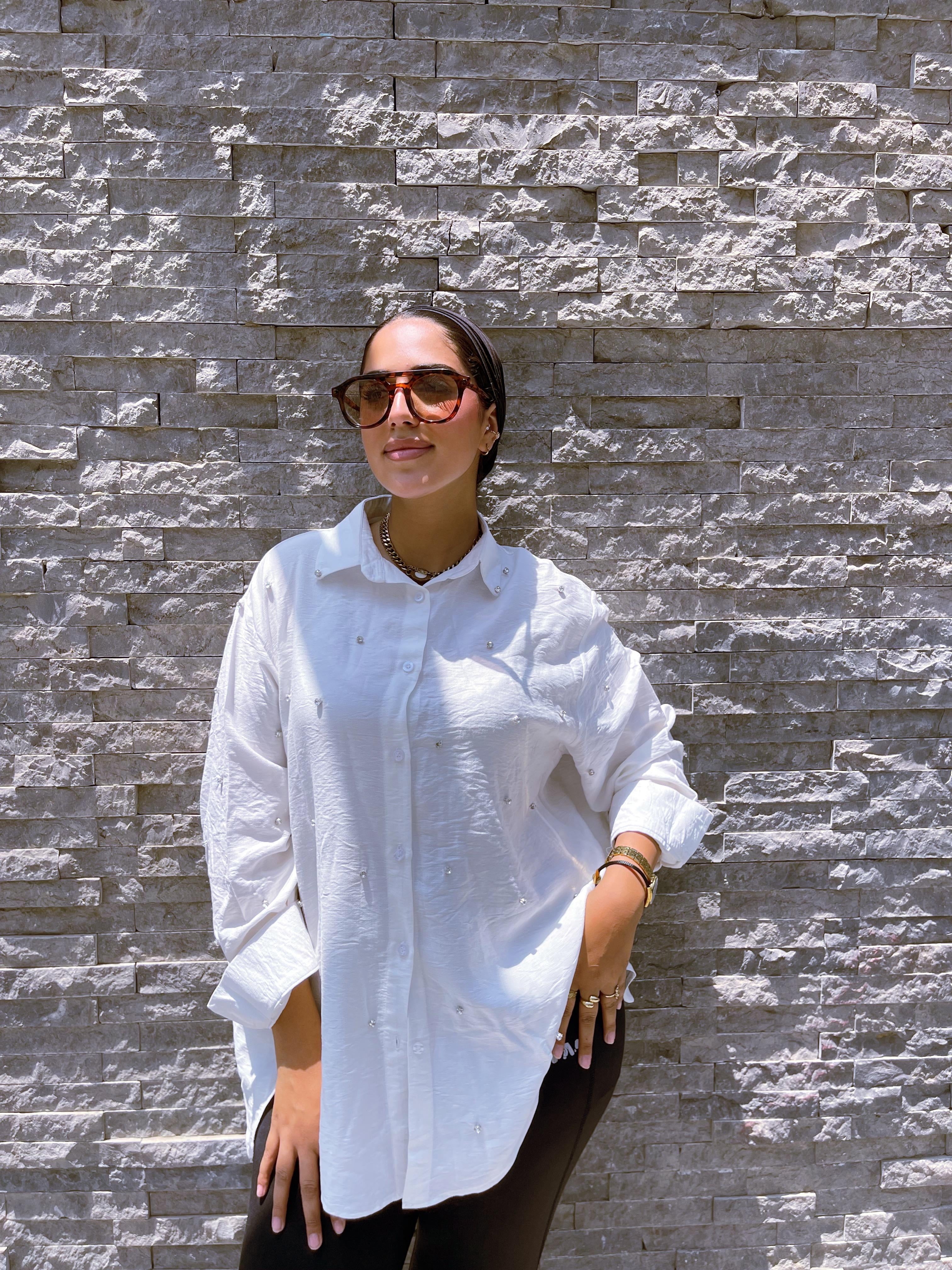 Linen Shirt – Plain & Strass