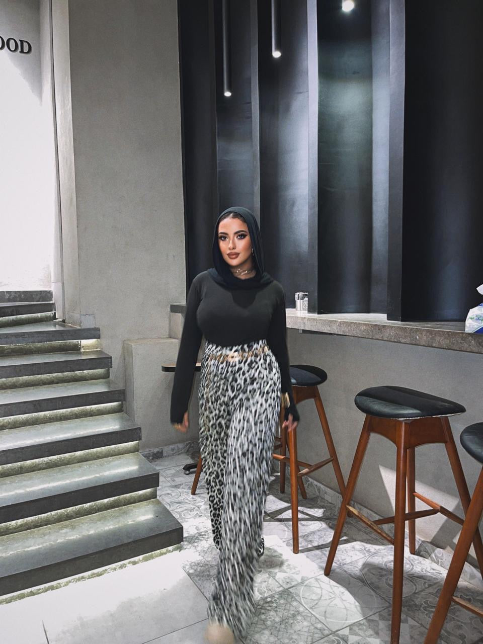 Leopard Slik Pants