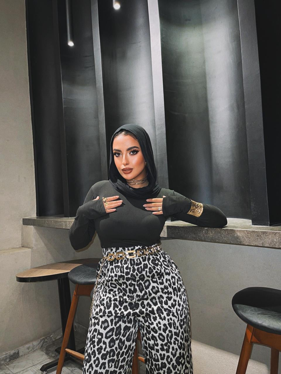 Leopard Slik Pants