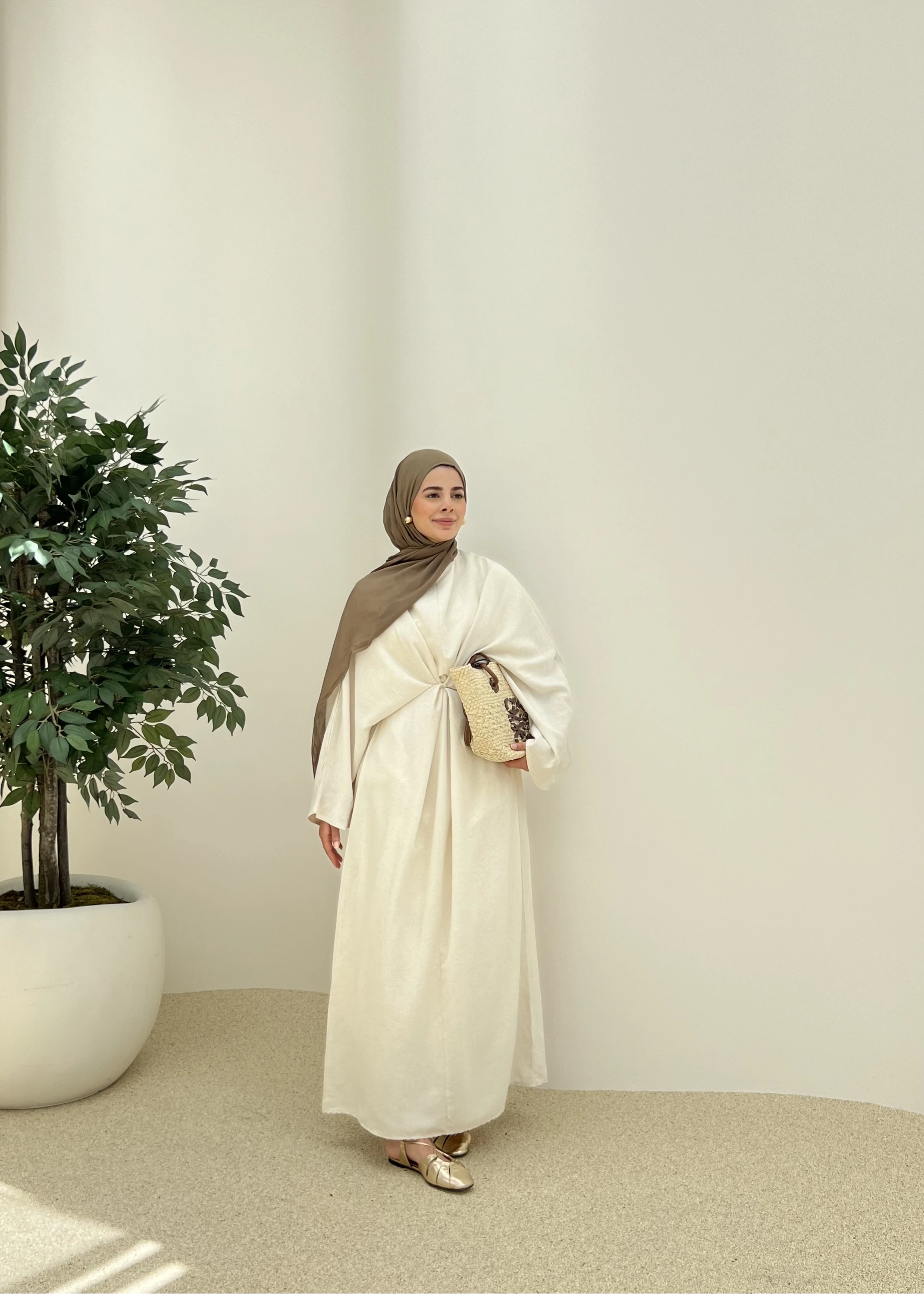 Spanish Linen Maxi Dress