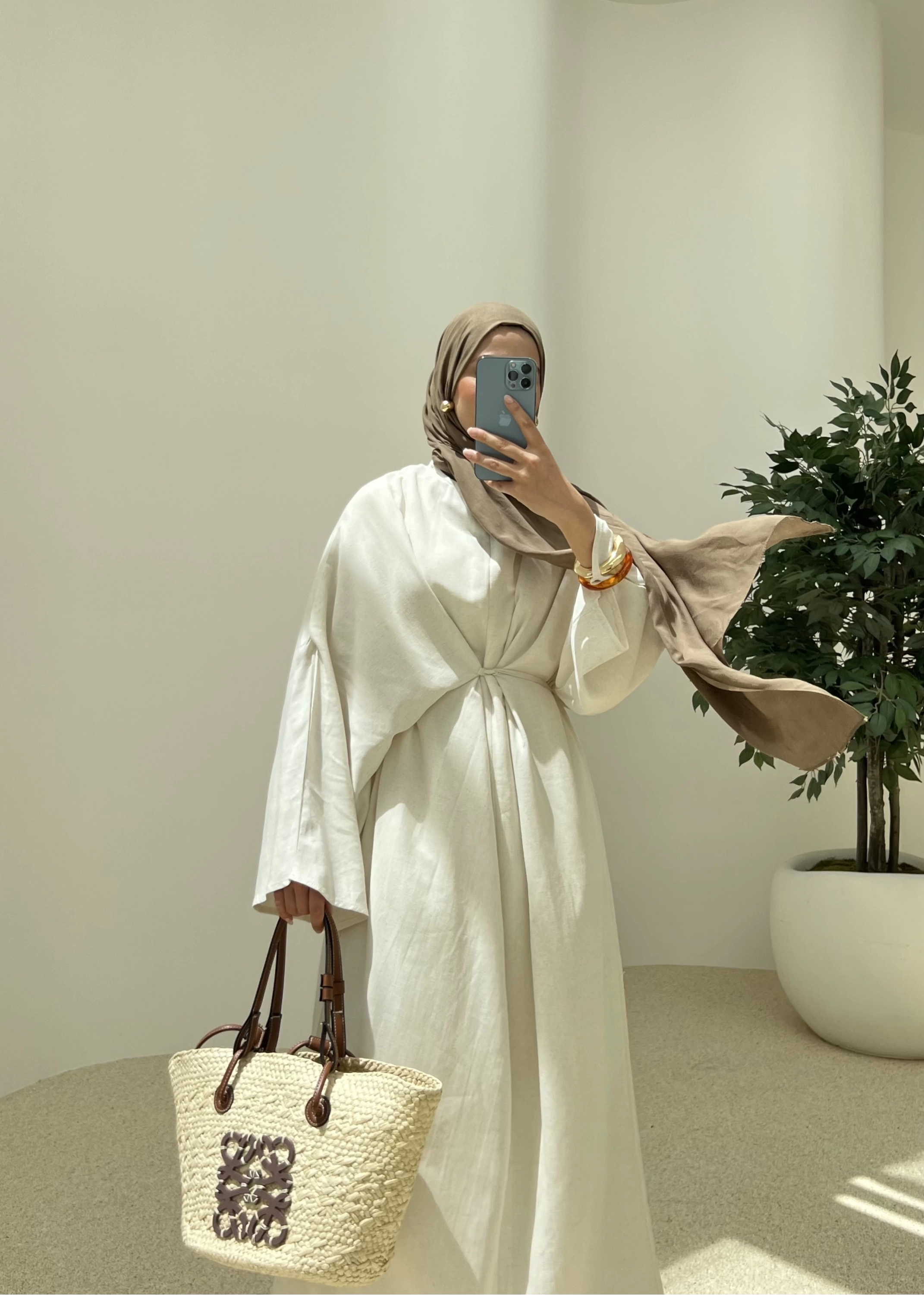 Spanish Linen Maxi Dress