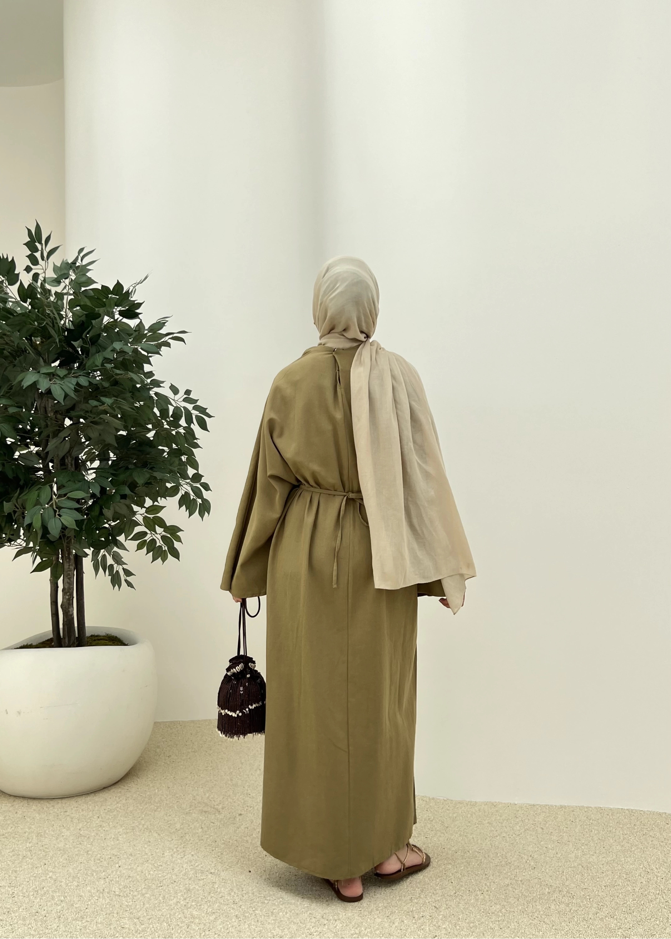 Spanish Linen Maxi Dress