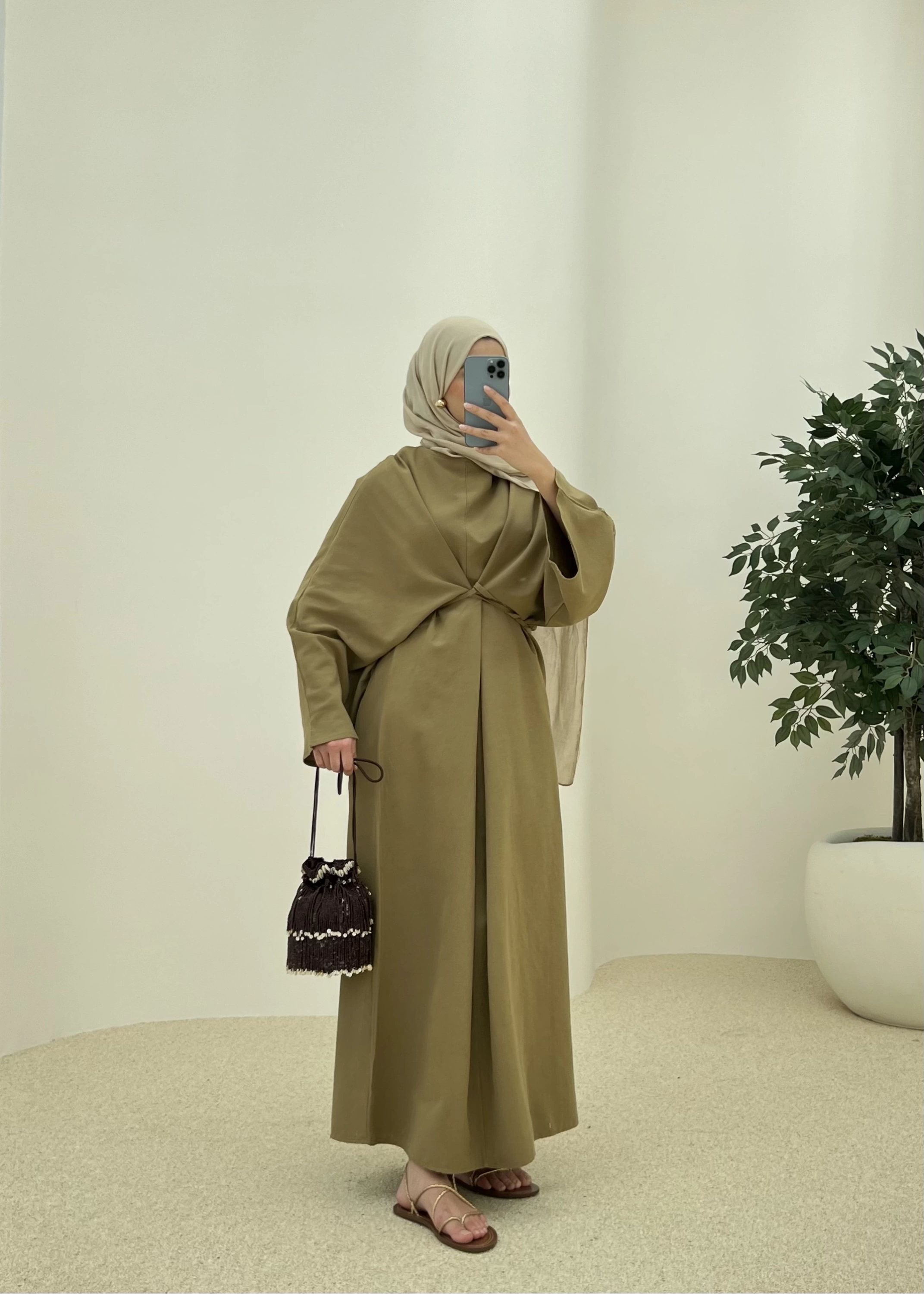 Spanish Linen Maxi Dress